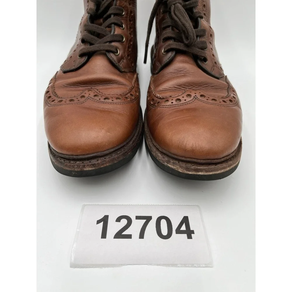 Allen Edmonds Dalton Boots Mens 11.5 D Brown Good Weatherproof Leather Wingtip